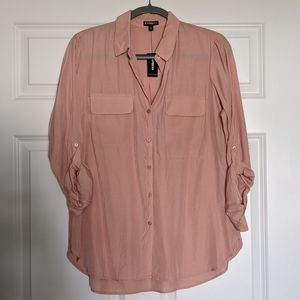 Express Button-Up Blouse